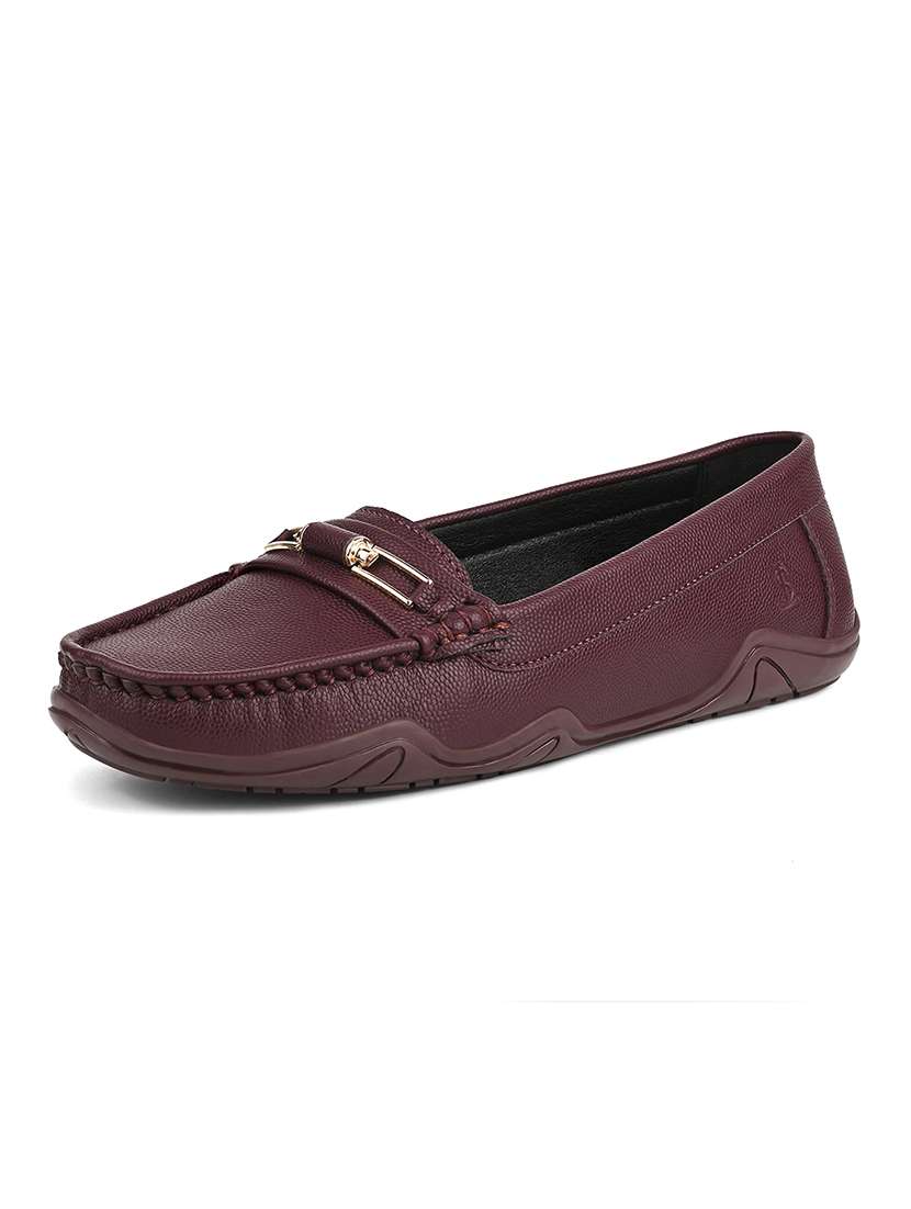 women solid slip on loafer - 22280425 -  Standard Image - 2