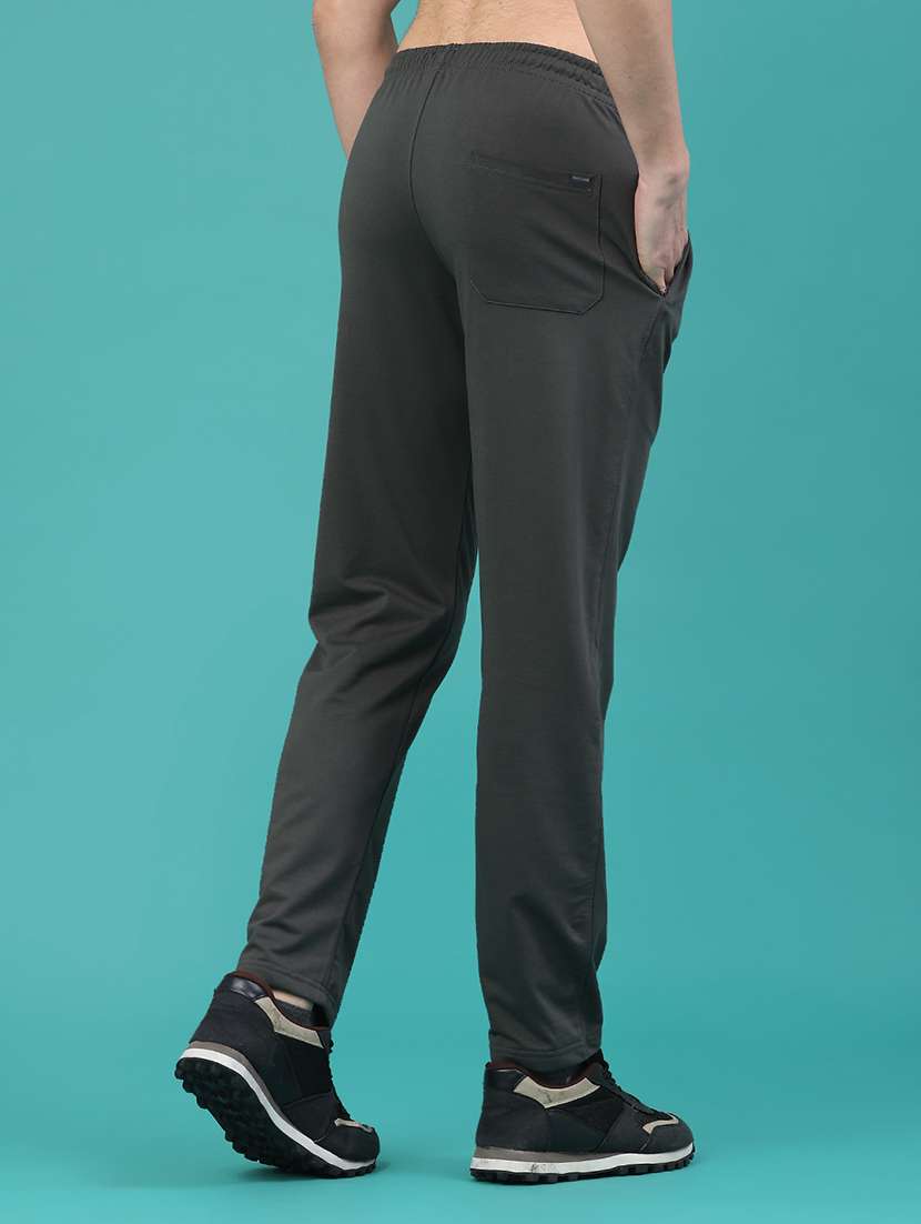men solid mid rise full length track pant - 22280494 -  Standard Image - 2