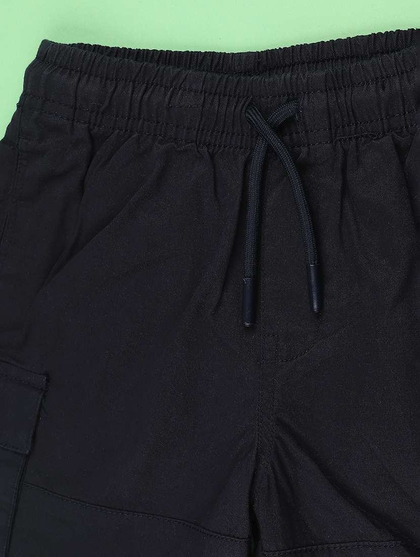 boys solid mid rise regular fit shorts - 22280553 -  Standard Image - 2