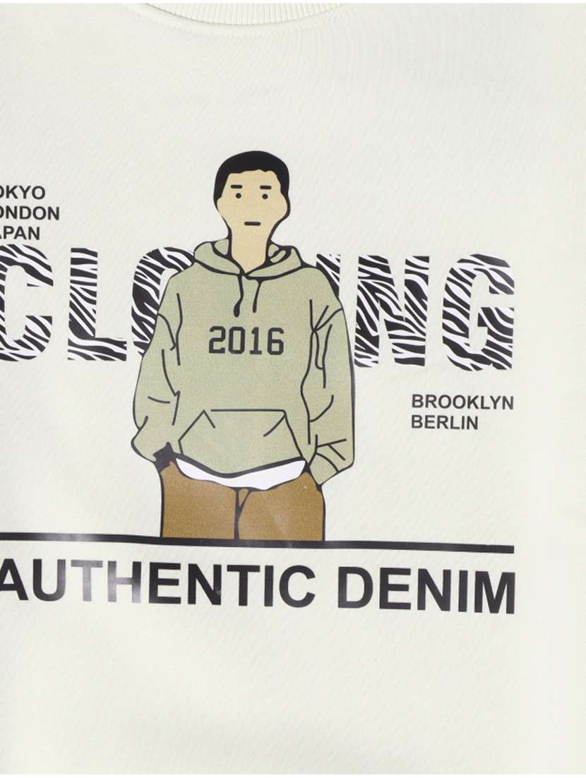 boys printed long sleeve sweatshirt - 22280738 -  Standard Image - 2