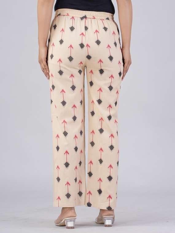 women printed mid rise straight palazzo - 22281196 -  Standard Image - 2