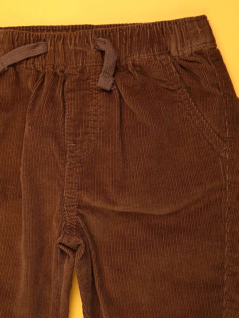boys solid mid rise regular fit trouser - 22281724 -  Standard Image - 2