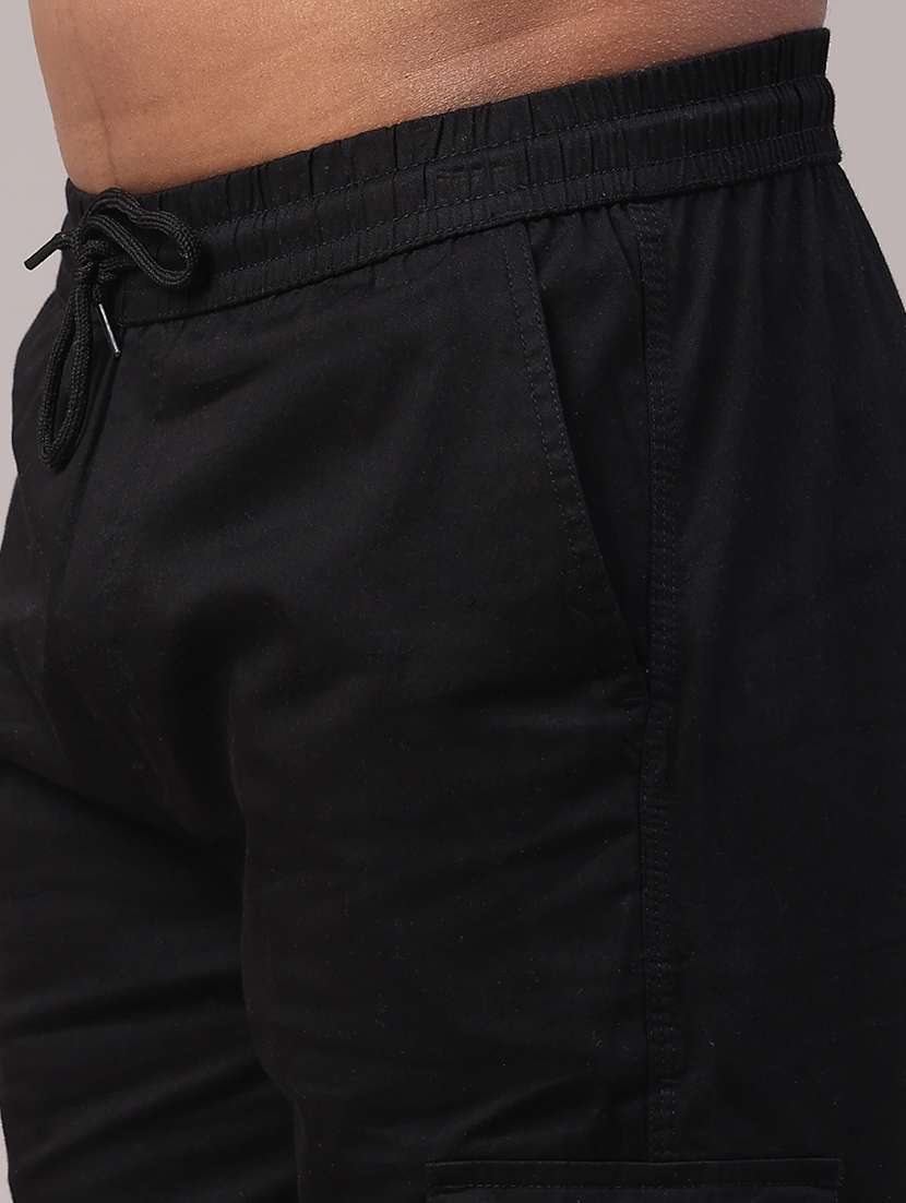 men solid mid rise three - fourth shorts - 22281797 -  Standard Image - 2