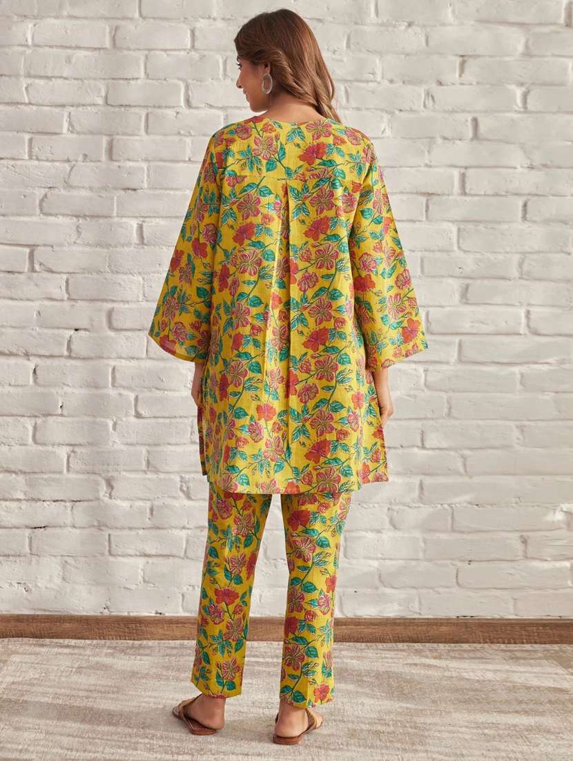 women printed long sleeve ethnic co-ord set - 22281991 -  Standard Image - 2