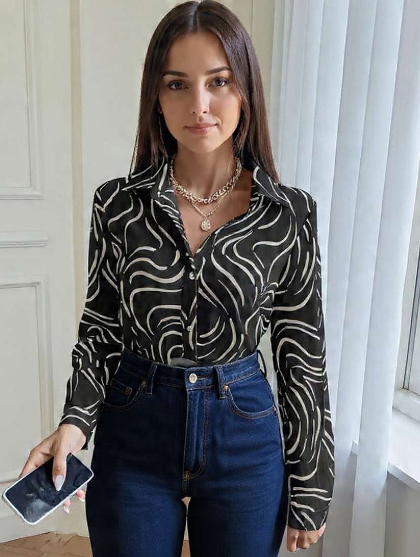 blue rayon regular shirt - 22282057 -  Standard Image - 2