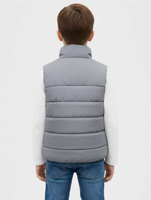 boys color blocked sleeveless quilted jacket - 22282280 -  Standard Image - 2