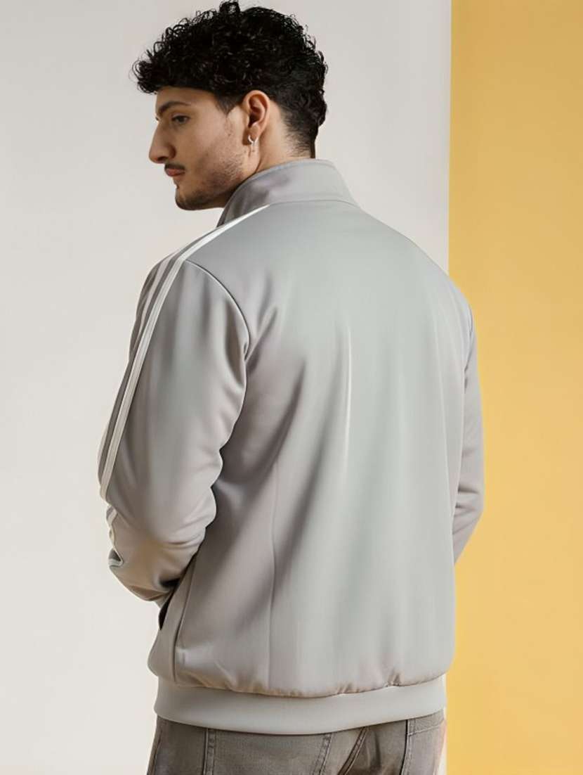 men side taped long sleeve regular fit casual jacket - 22282315 -  Standard Image - 2