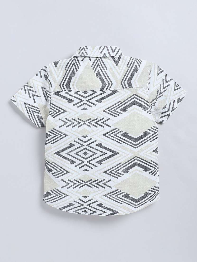 boys printed collared short sleeve shirt - 22282608 -  Standard Image - 2