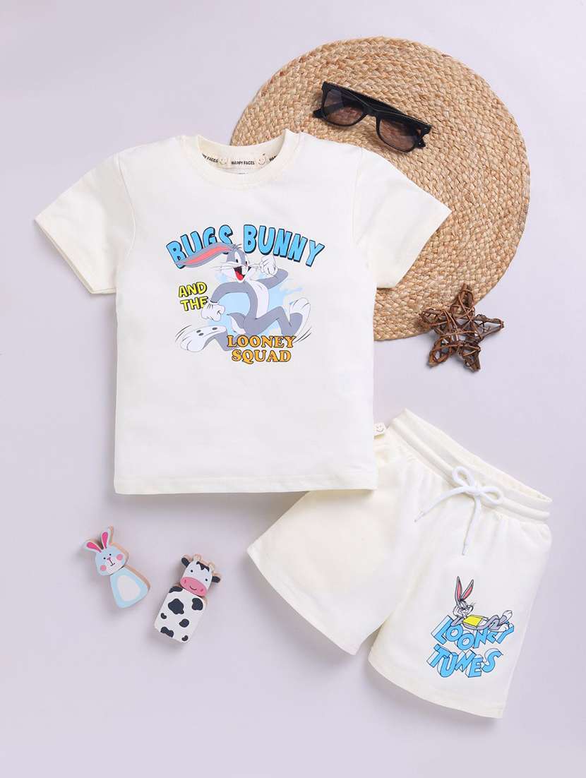 boys printed shorts co-ord set