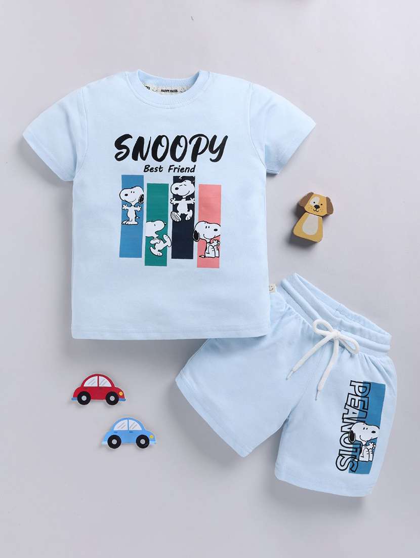 boys printed shorts co-ord set