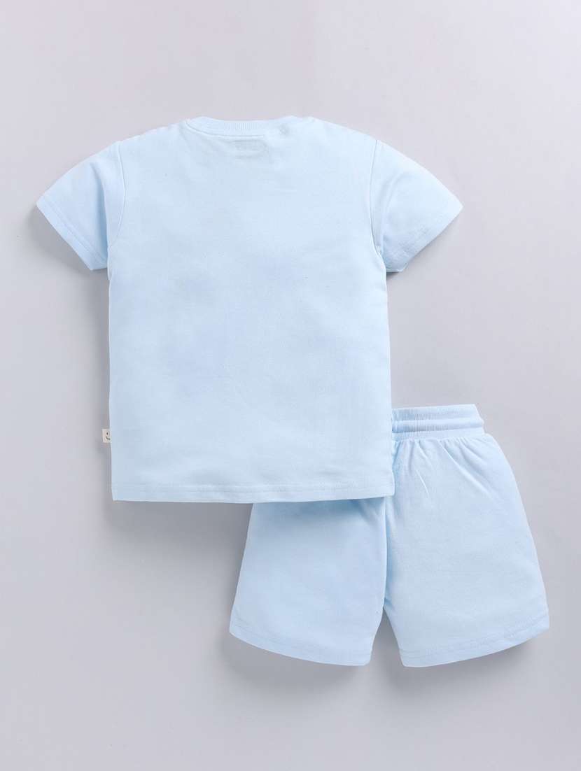 boys printed shorts co-ord set - 22282629 -  Standard Image - 2