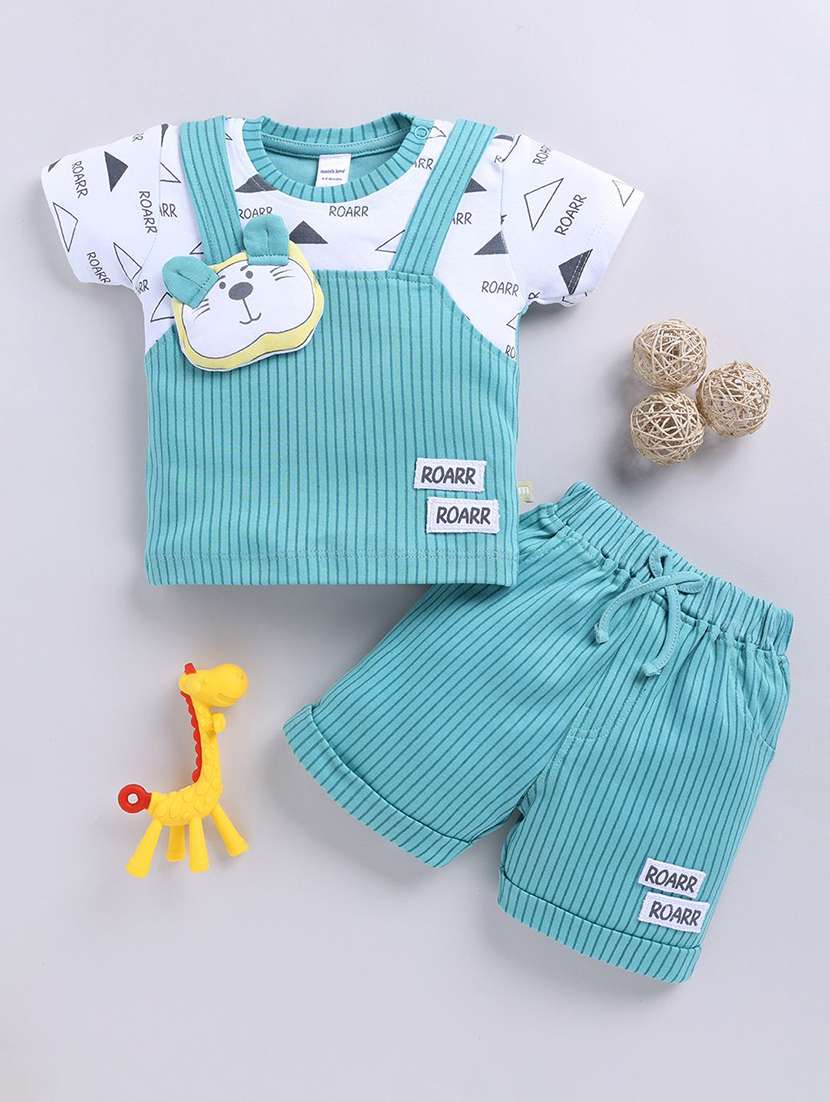 boys printed shorts co-ord set