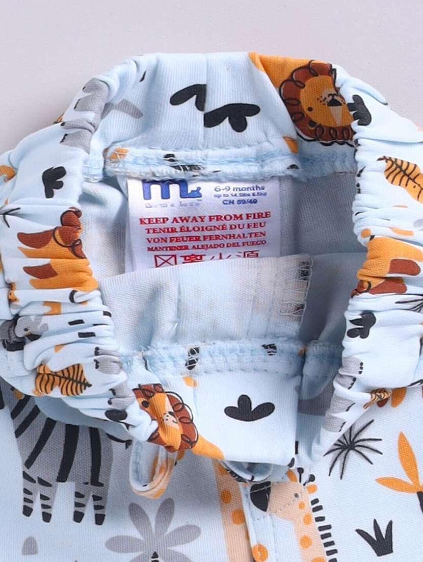 boys printed shorts co-ord set - 22282720 -  Standard Image - 2