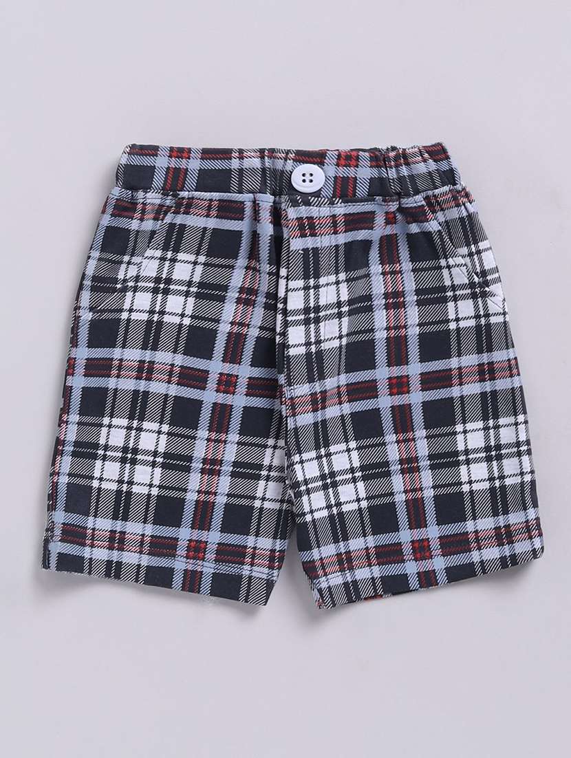 boys checkered shorts co-ord set - 22282724 -  Standard Image - 2