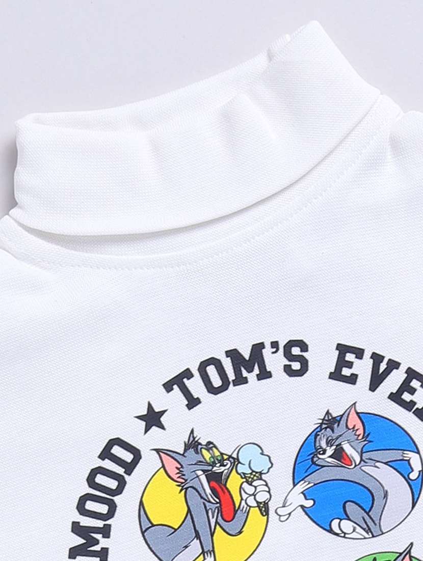 girls printed long sleeve high neck sweatshirt - 22282949 -  Standard Image - 2