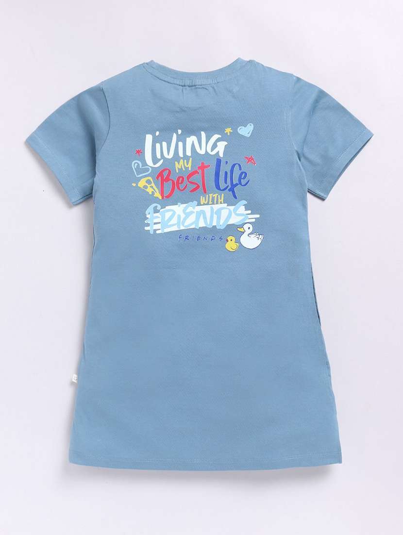 girls printed short sleeve t-shirt dress - 22283238 -  Standard Image - 2