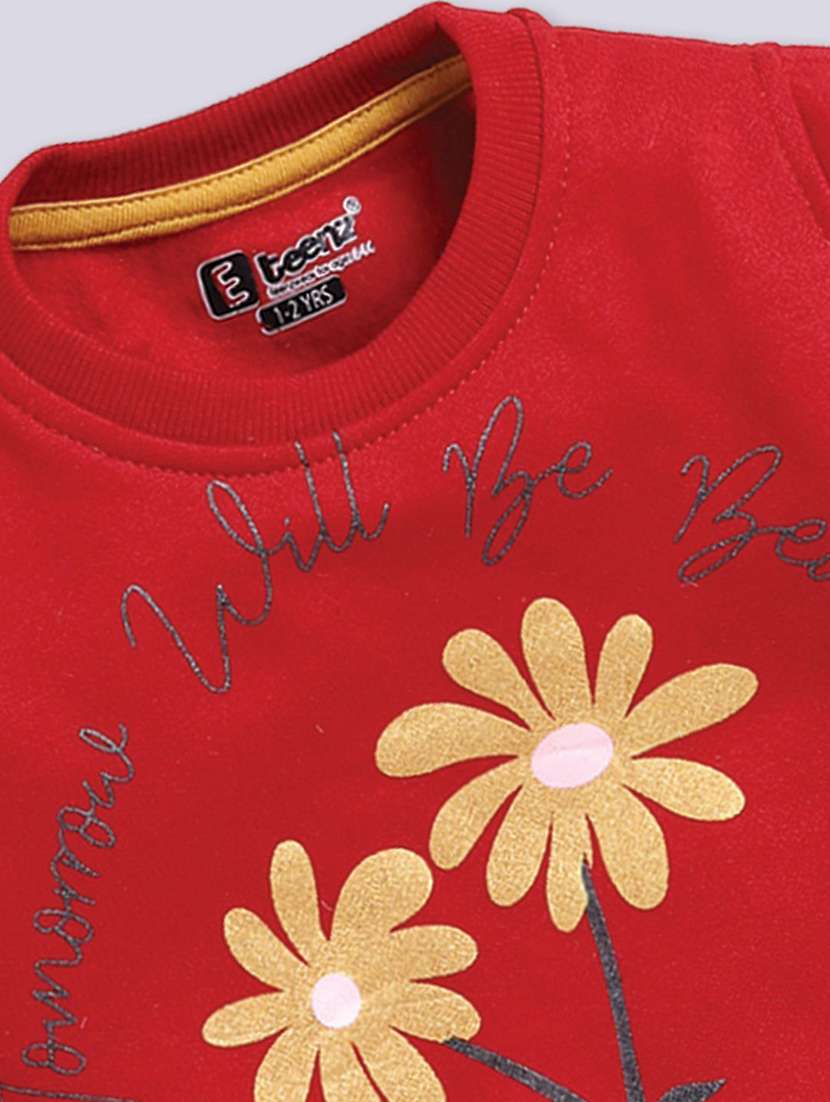 girls printed long sleeve sweatshirt - 22283350 -  Standard Image - 2