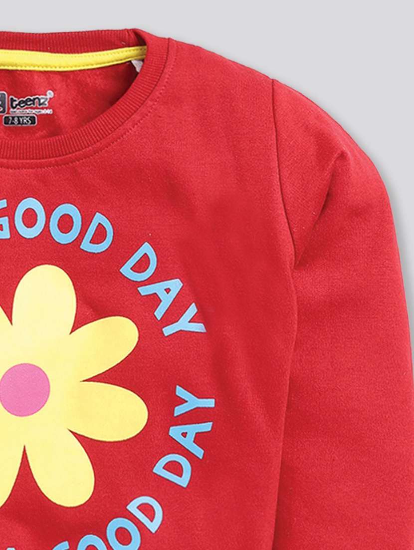 girls printed long sleeve sweatshirt - 22283354 -  Standard Image - 2