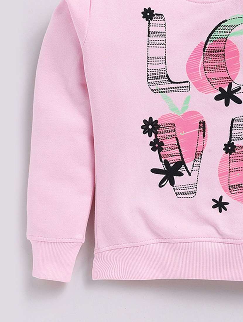 girls printed long sleeve sweatshirt - 22283366 -  Standard Image - 2