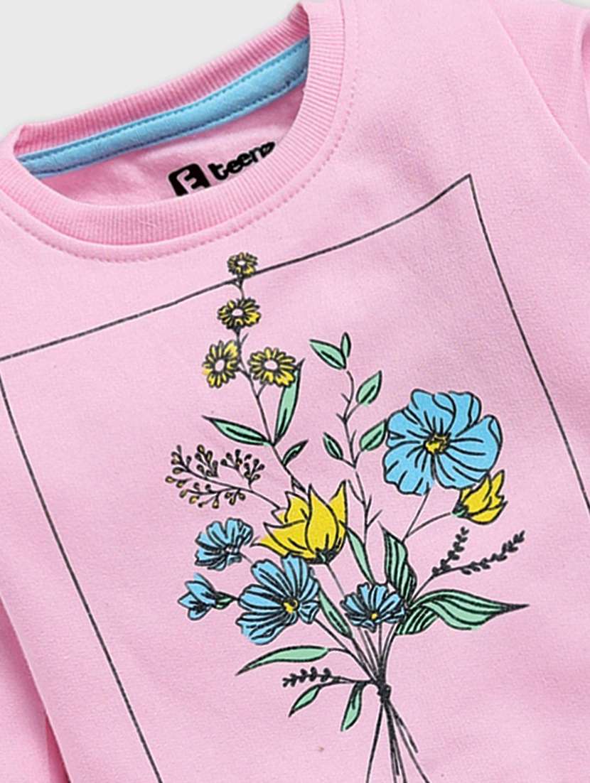 girls printed long sleeve sweatshirt - 22283398 -  Standard Image - 2