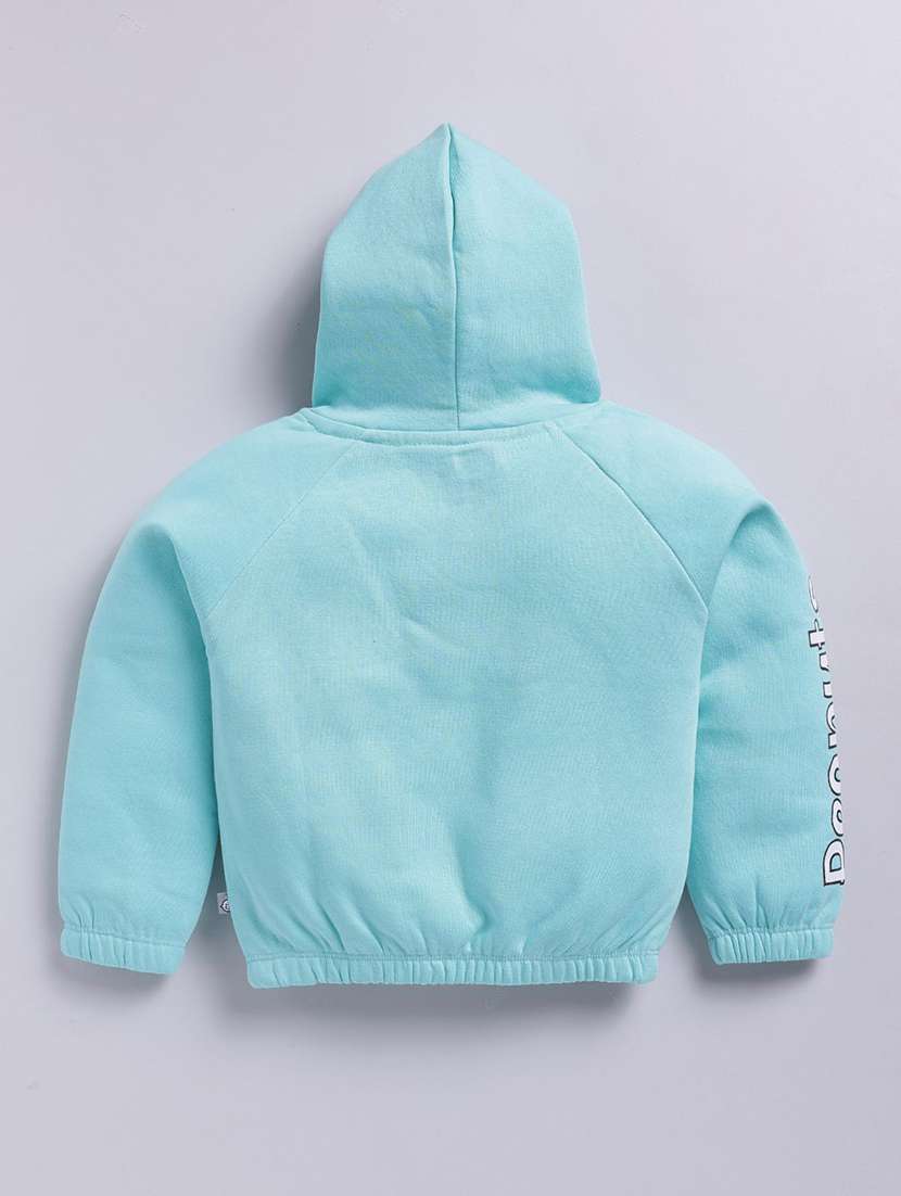 girls printed long sleeve hooded sweatshirt - 22283593 -  Standard Image - 2