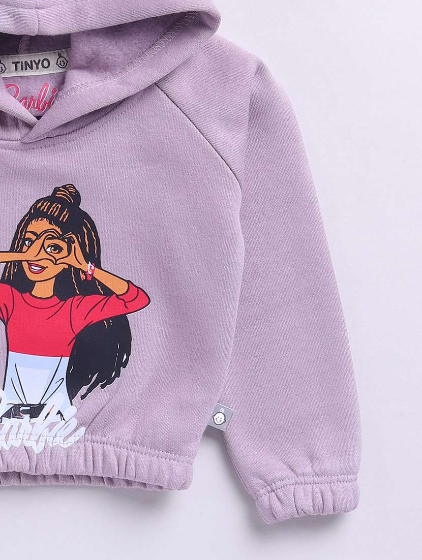 girls printed long sleeve hooded sweatshirt - 22283598 -  Standard Image - 2