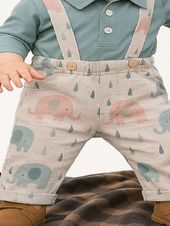 kids printed long sleeve romper - 22283649 -  Standard Image - 2