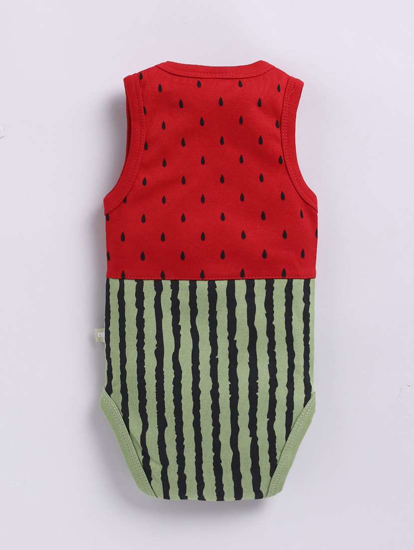 kids printed sleeveless romper with cap - 22283660 -  Standard Image - 2