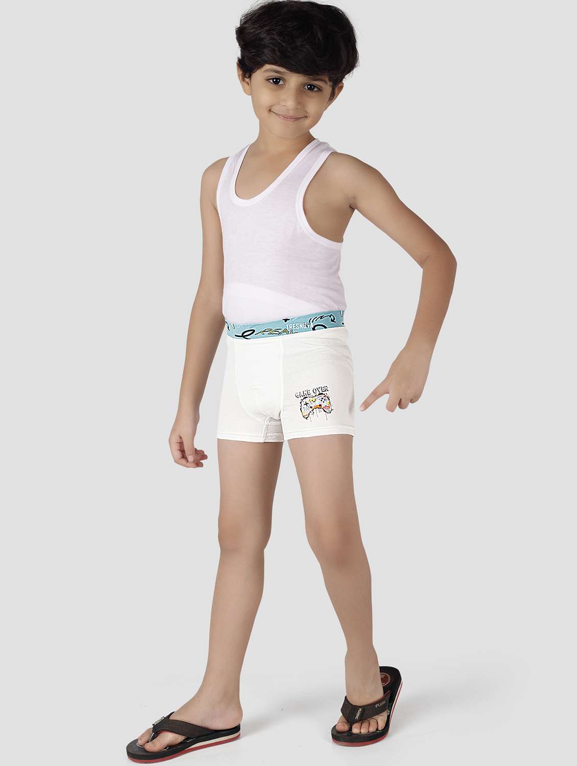 boys pack of 3 printed mid rise trunks - 22283666 -  Standard Image - 2