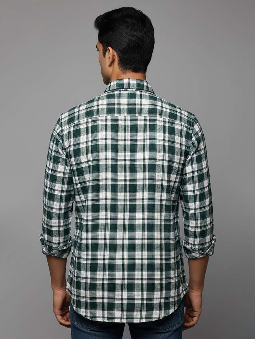 men checkered long sleeve regular fit casual shirt - 22284637 -  Standard Image - 2