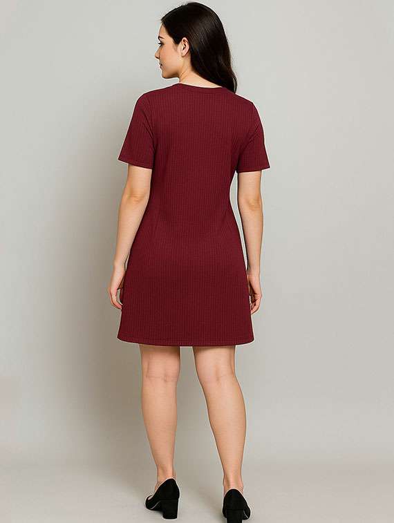 women printed short sleeve t-shirt dress - 22285114 -  Standard Image - 2