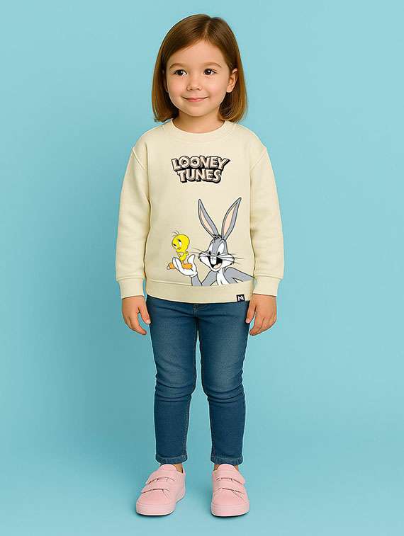 girls printed long sleeve sweatshirt - 22285167 -  Standard Image - 2
