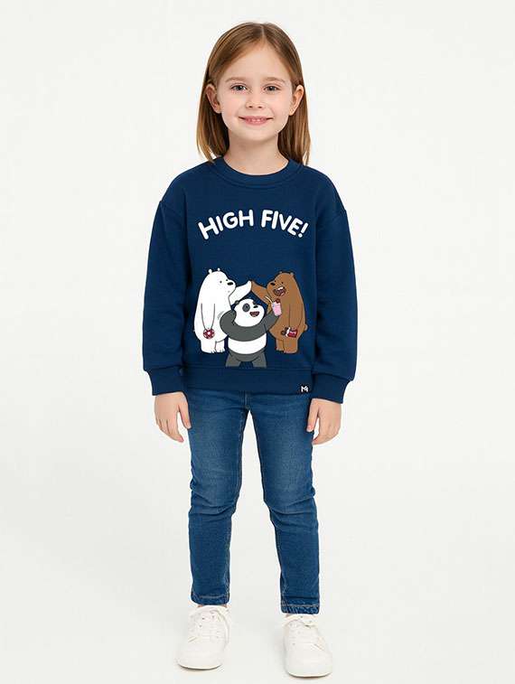 girls printed long sleeve sweatshirt - 22285169 -  Standard Image - 2