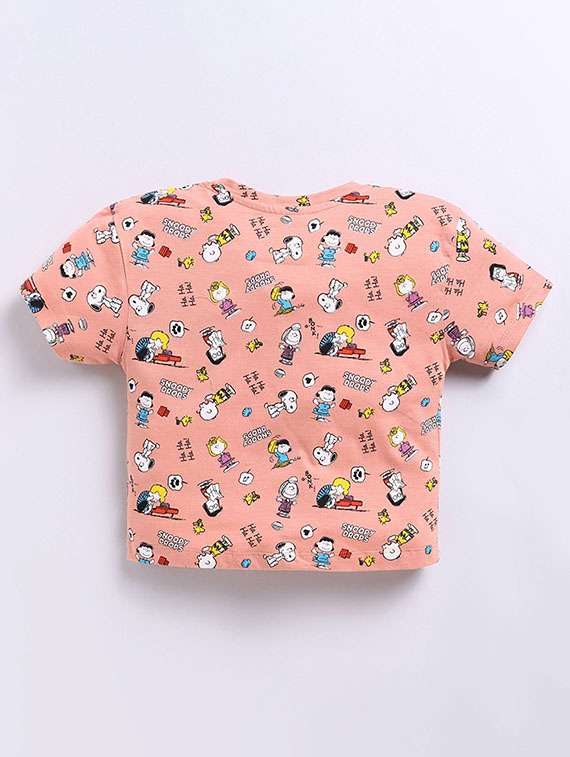 girls printed short sleeve crop tee - 22285186 -  Standard Image - 2