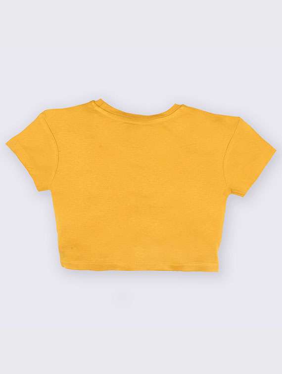 girls printed short sleeve crop tee - 22285187 -  Standard Image - 2