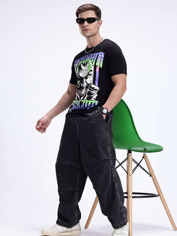 men front print short sleeve regular fit t-shirt - 22285203 -  Standard Image - 2