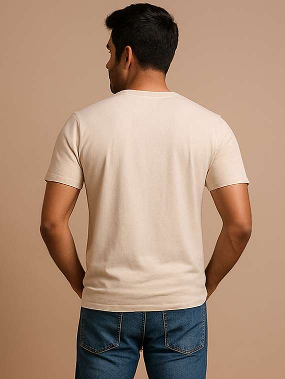 Men Front Print Short Sleeve Regular Fit T-shirt - 22285230 -  Standard Image - 2