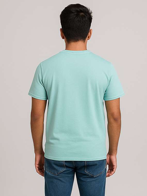 men front print short sleeve regular fit t-shirt - 22285235 -  Standard Image - 2