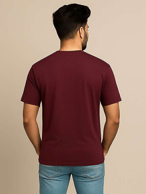 Men Chest Print Short Sleeve Regular Fit T-shirt - 22285263 -  Standard Image - 2