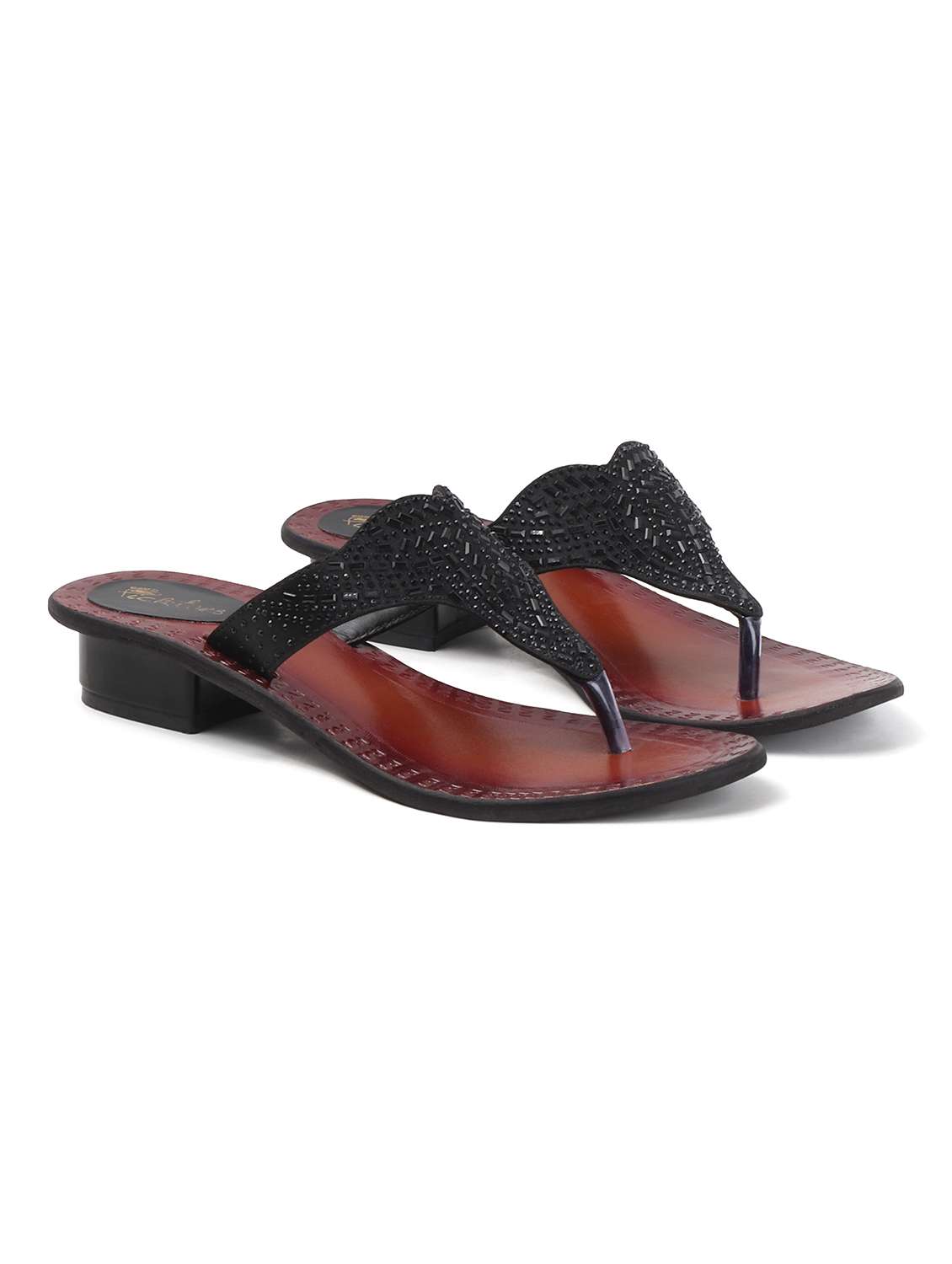 women embellished slip on sandal - 22285347 -  Standard Image - 2