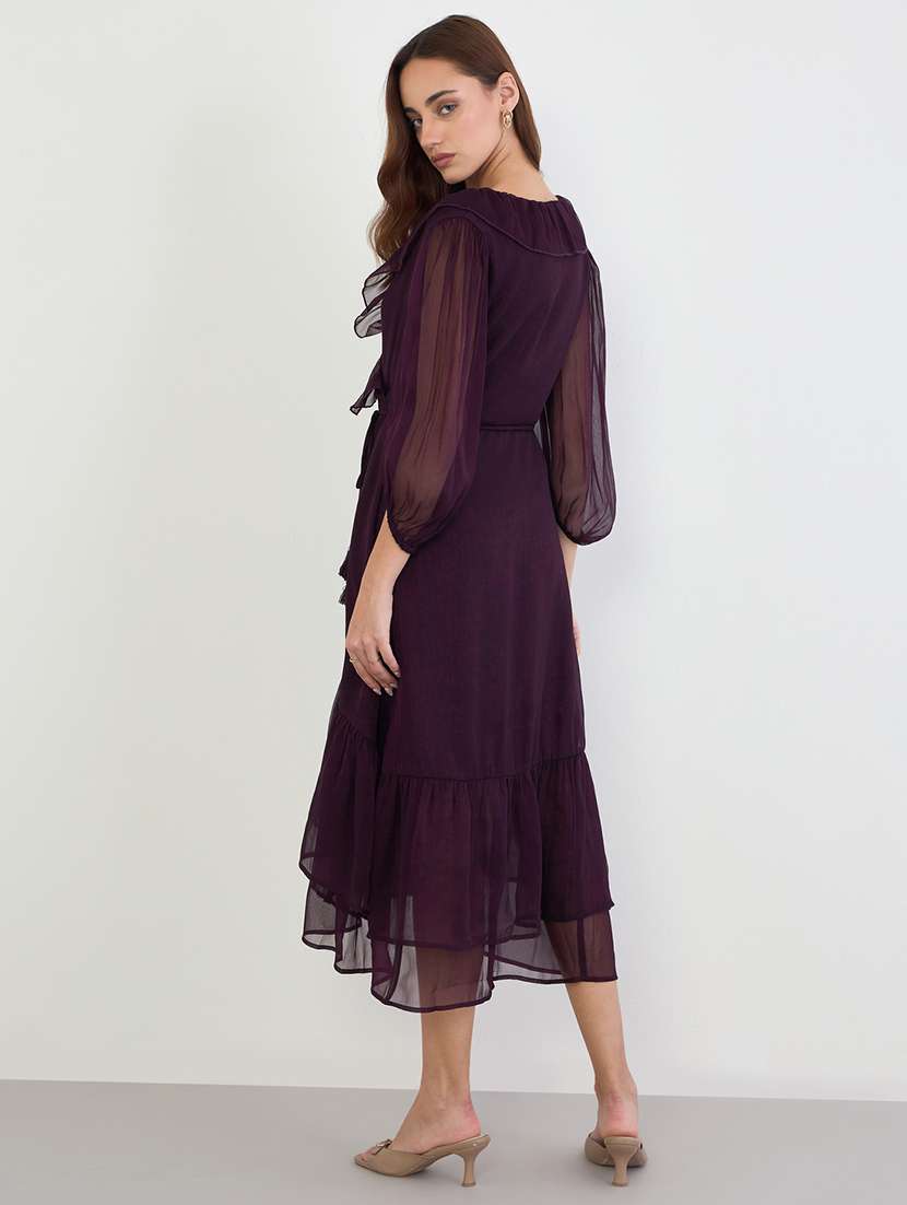 women soldi puff sleeve tiered dress - 22285424 -  Standard Image - 2