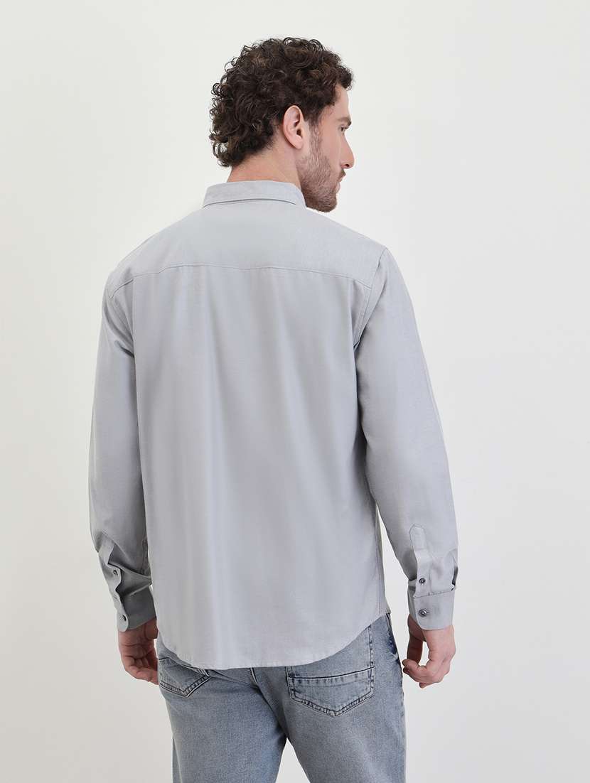 men solid long sleeve regualr fit casual shirt - 22285504 -  Standard Image - 2