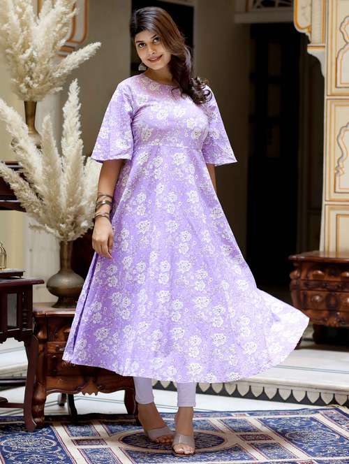 Buy short anarkali kurti for women latest design in India @ Limeroad