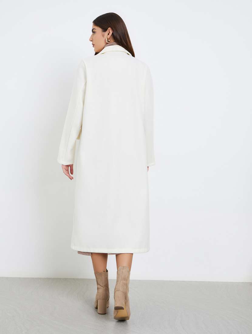 women solid long sleeve trench coat - 22285783 -  Standard Image - 2