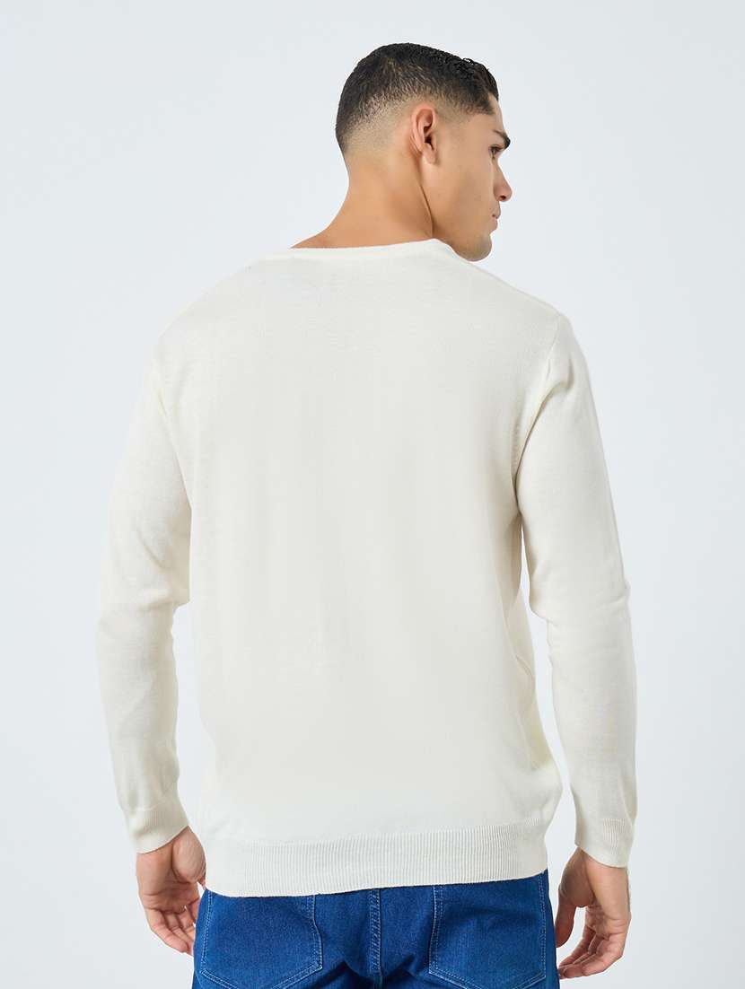 men solid long sleeve regular fit pullover  - 22285828 -  Standard Image - 2