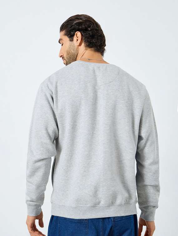 men solid long sleeve regular fit sweatshirt - 22285853 -  Standard Image - 2