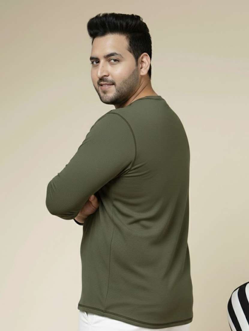 men solid round neck long sleeve t-shirt - 22285885 -  Standard Image - 2