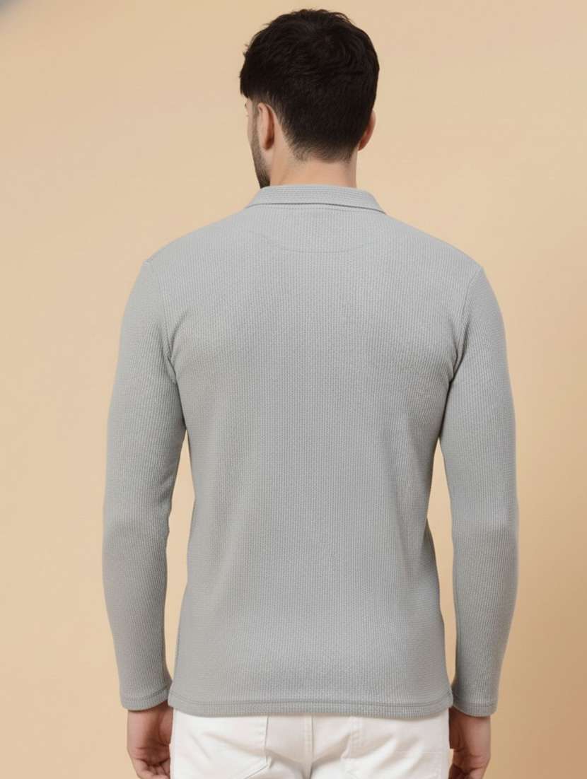 men solid round sleeve polo t-shirt - 22285903 -  Standard Image - 2