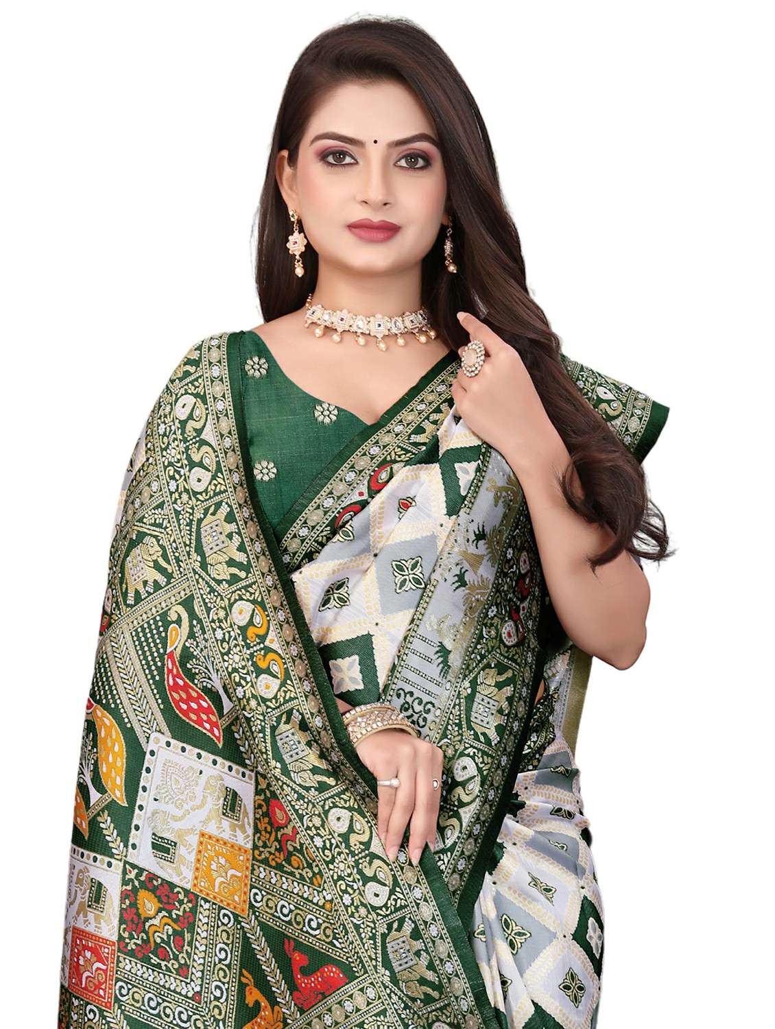 women self design banarasi saree with blouse - 22285910 -  Standard Image - 2