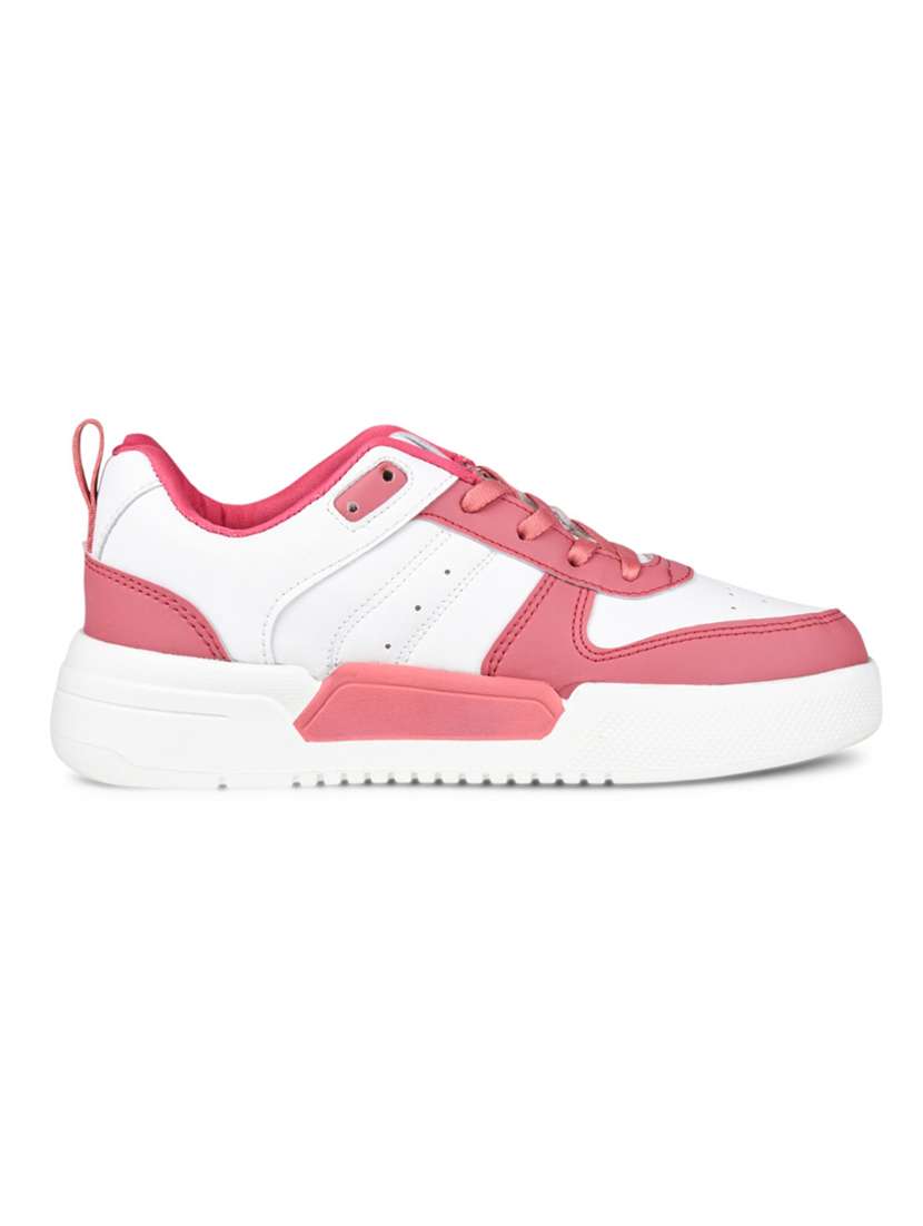 women pink lace-up sneaker - 22285946 -  Standard Image - 2